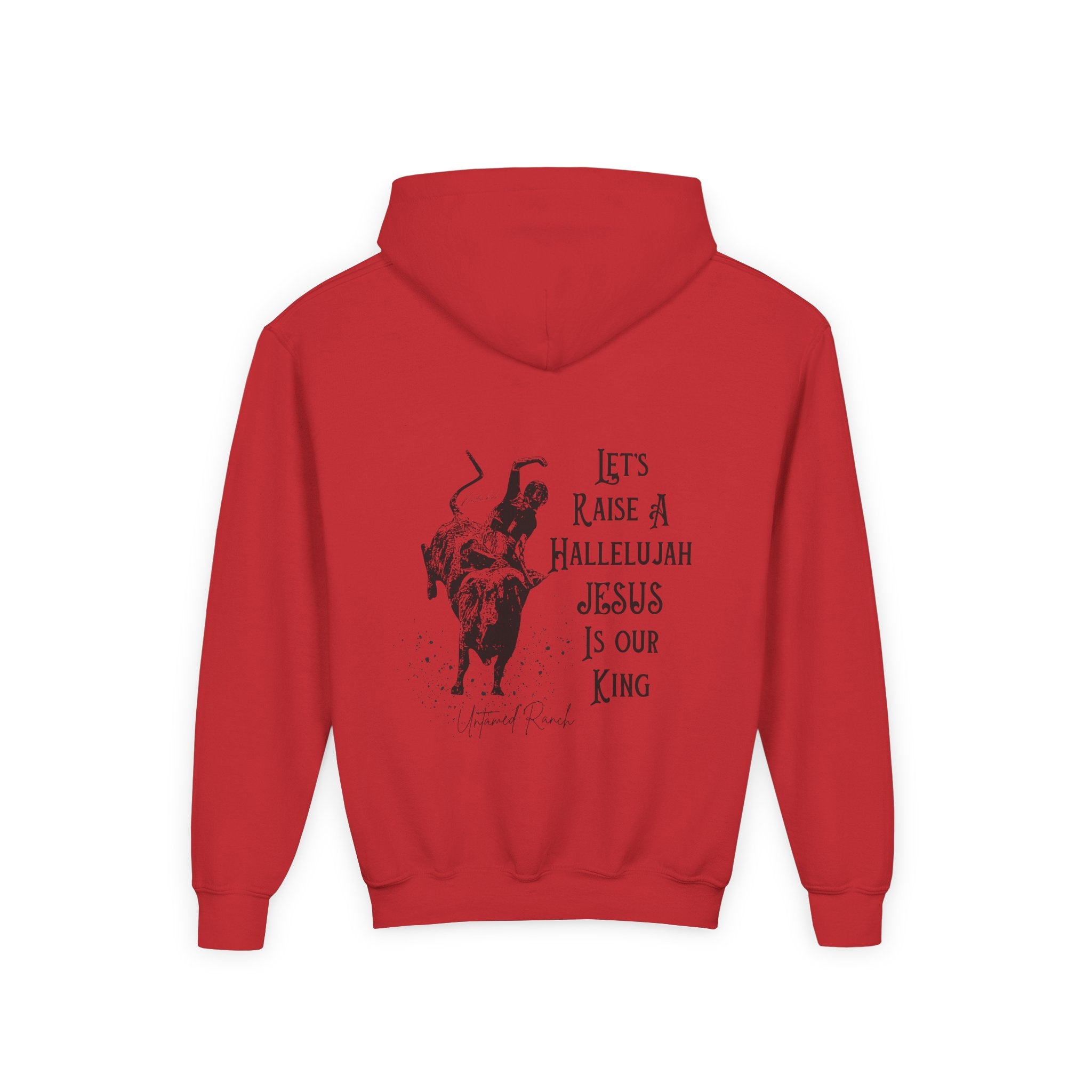 Youth Bucking bull Rodeo Heavy Blend Hooded Sweatshirt