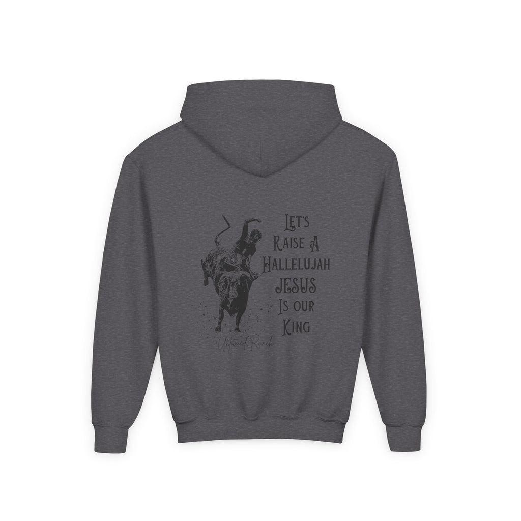 Youth Bucking bull Rodeo Heavy Blend Hooded Sweatshirt