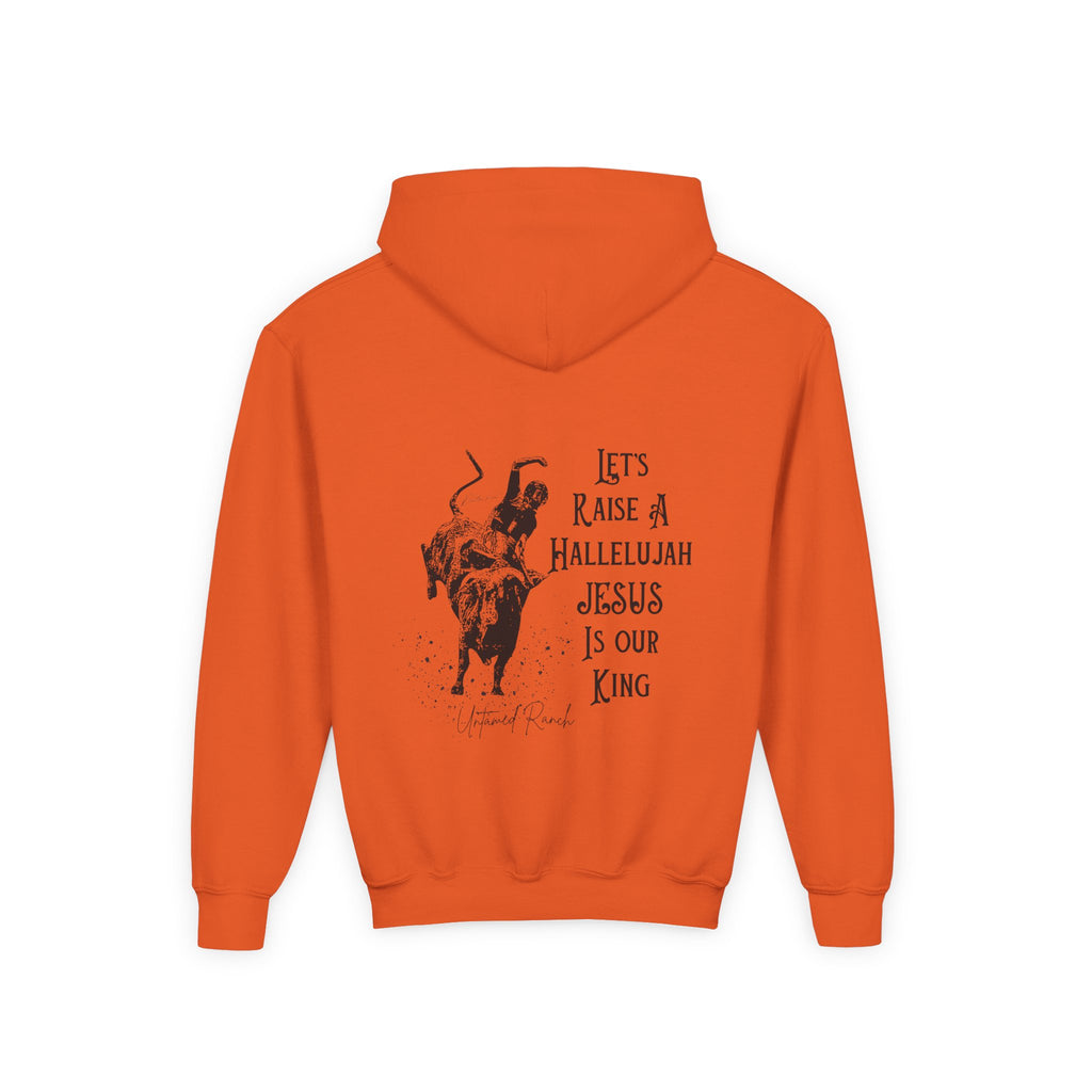 Youth Bucking bull Rodeo Heavy Blend Hooded Sweatshirt