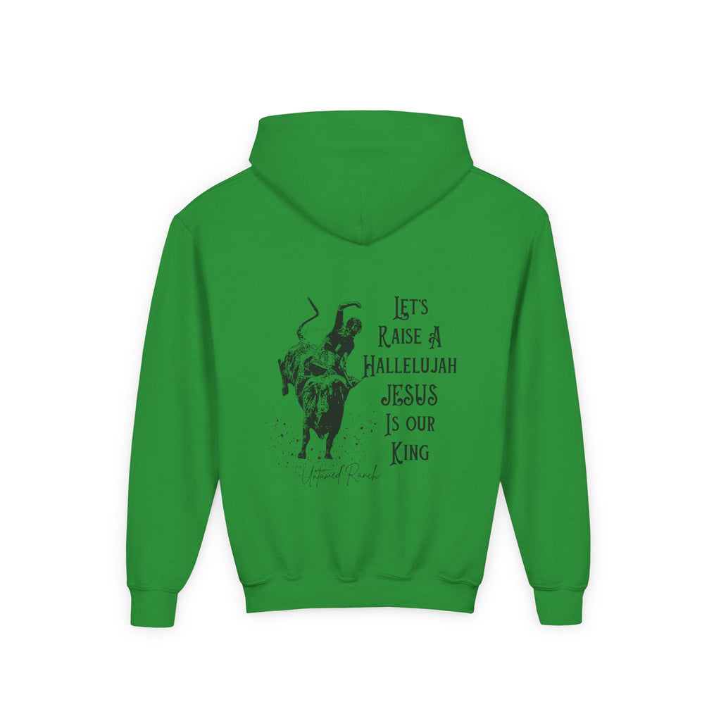 Youth Bucking bull Rodeo Heavy Blend Hooded Sweatshirt
