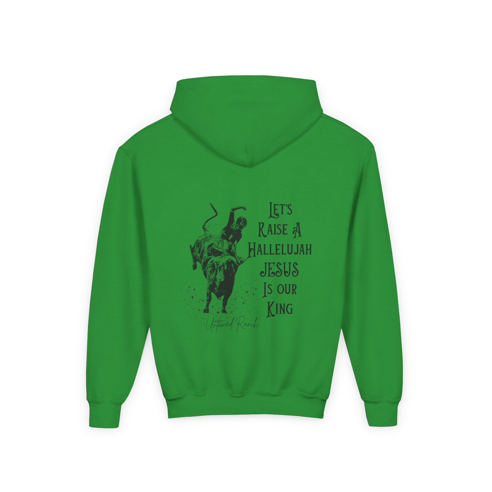 Youth Bucking bull Rodeo Heavy Blend Hooded Sweatshirt