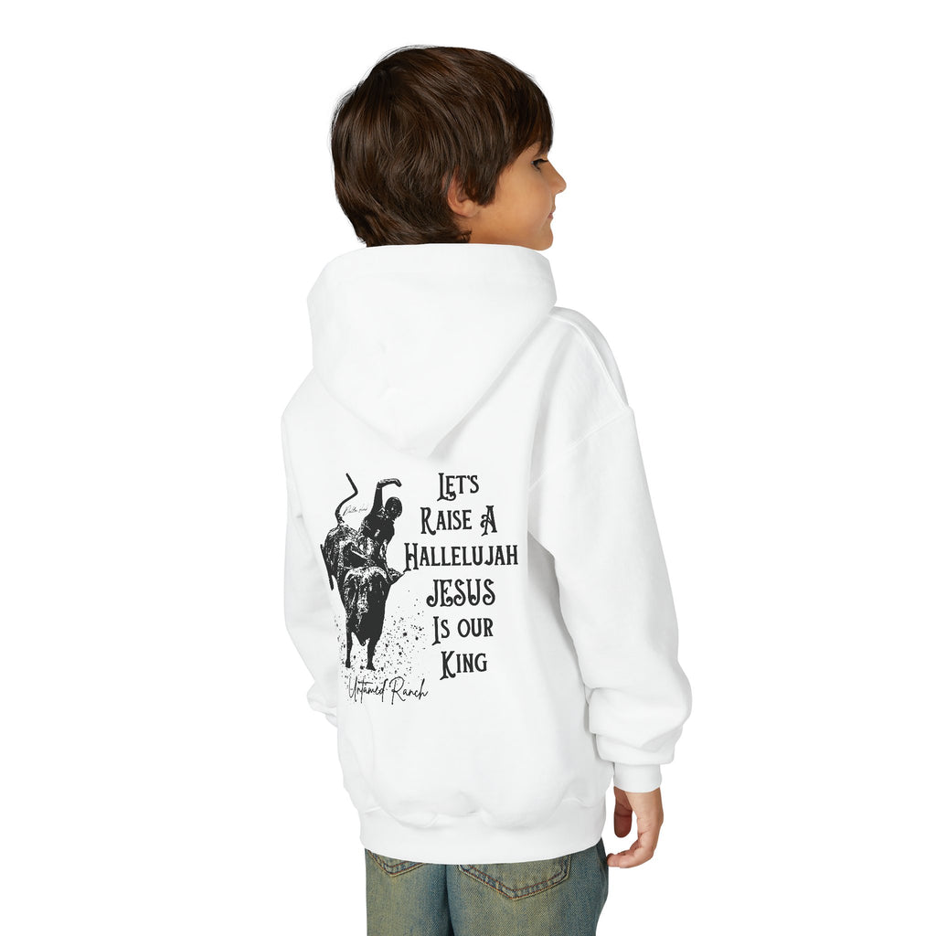 Youth Bucking bull Rodeo Heavy Blend Hooded Sweatshirt