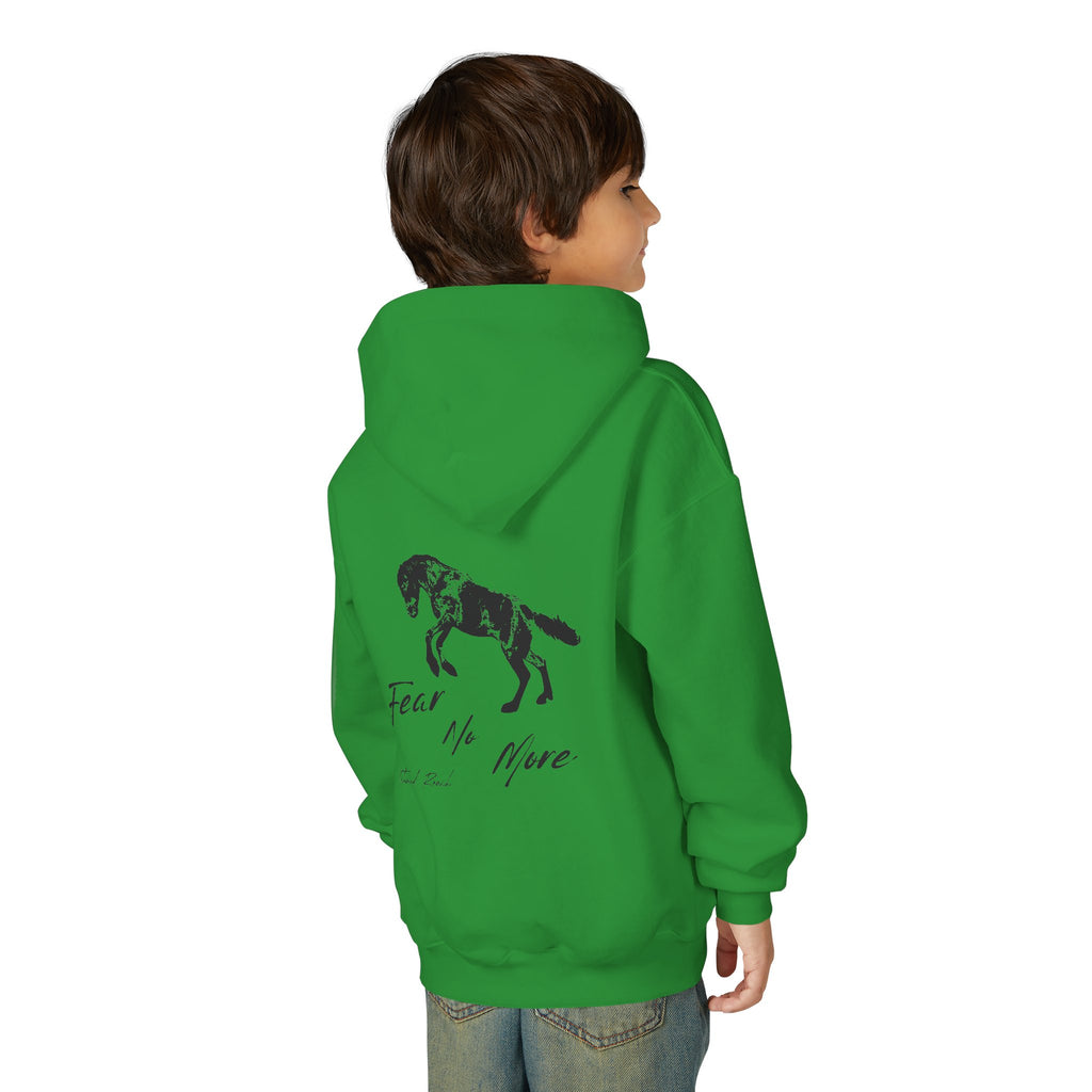 Fear no more country horse Youth Heavy Blend Hooded Sweatshirt