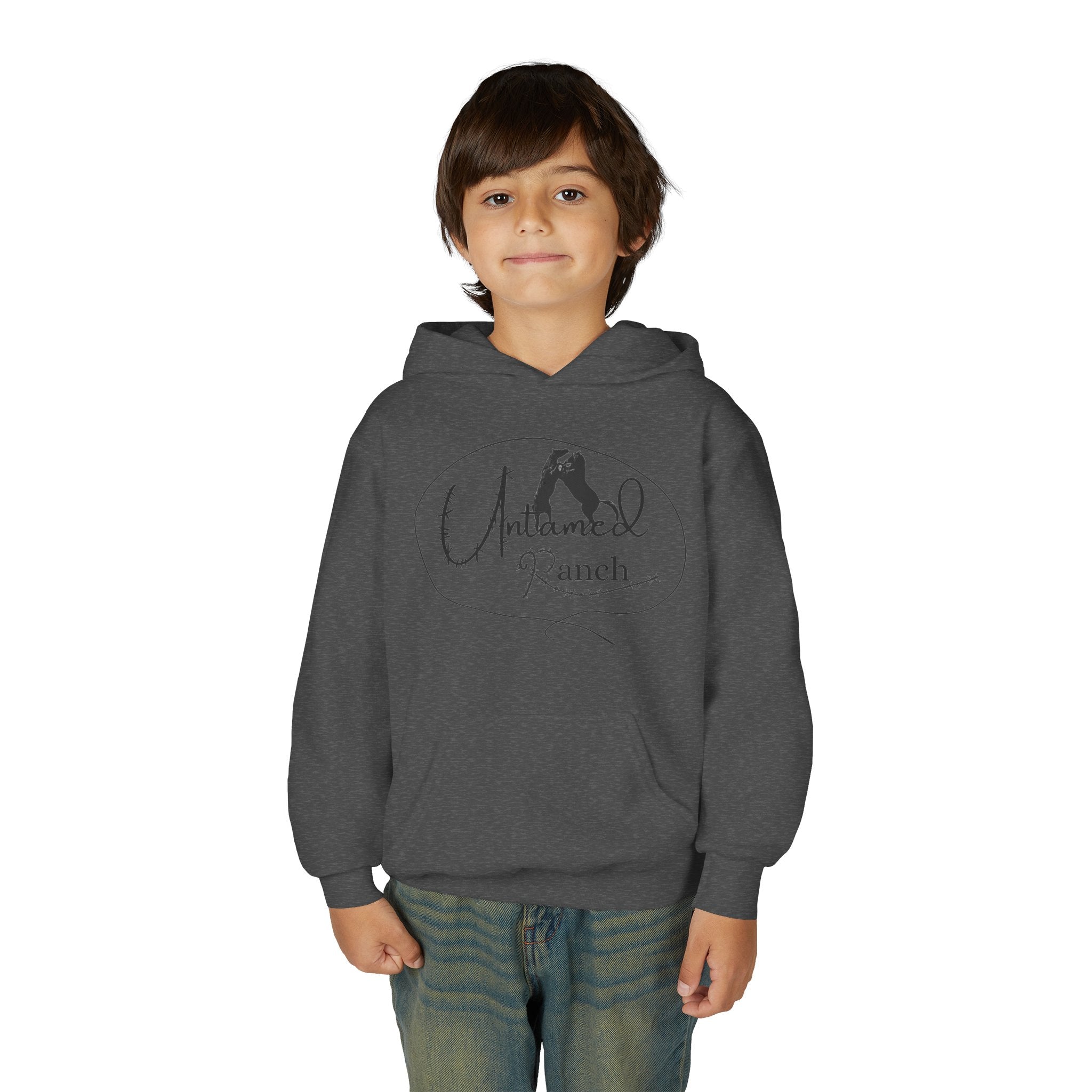 Youth Bucking bull Rodeo Heavy Blend Hooded Sweatshirt