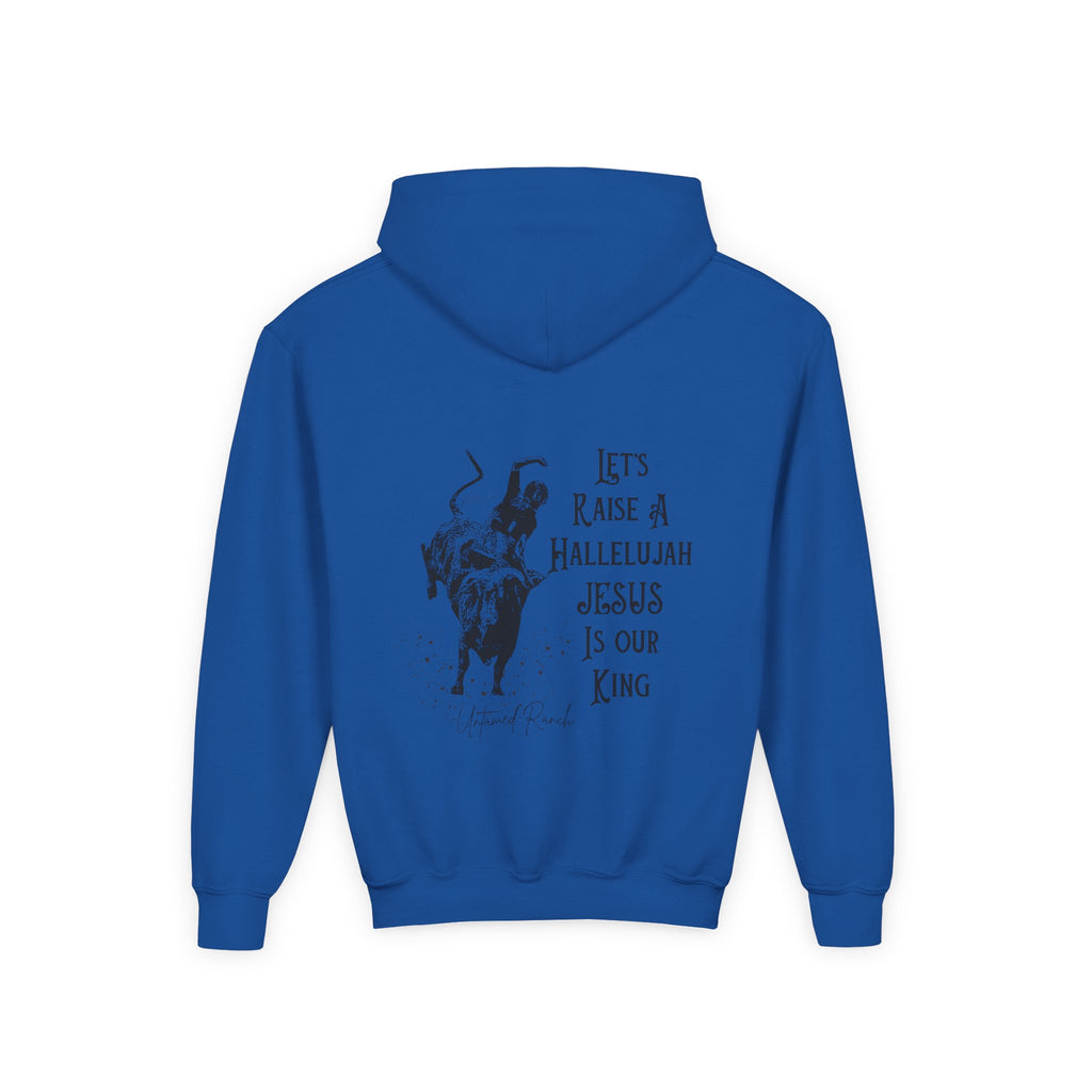 Youth Bucking bull Rodeo Heavy Blend Hooded Sweatshirt