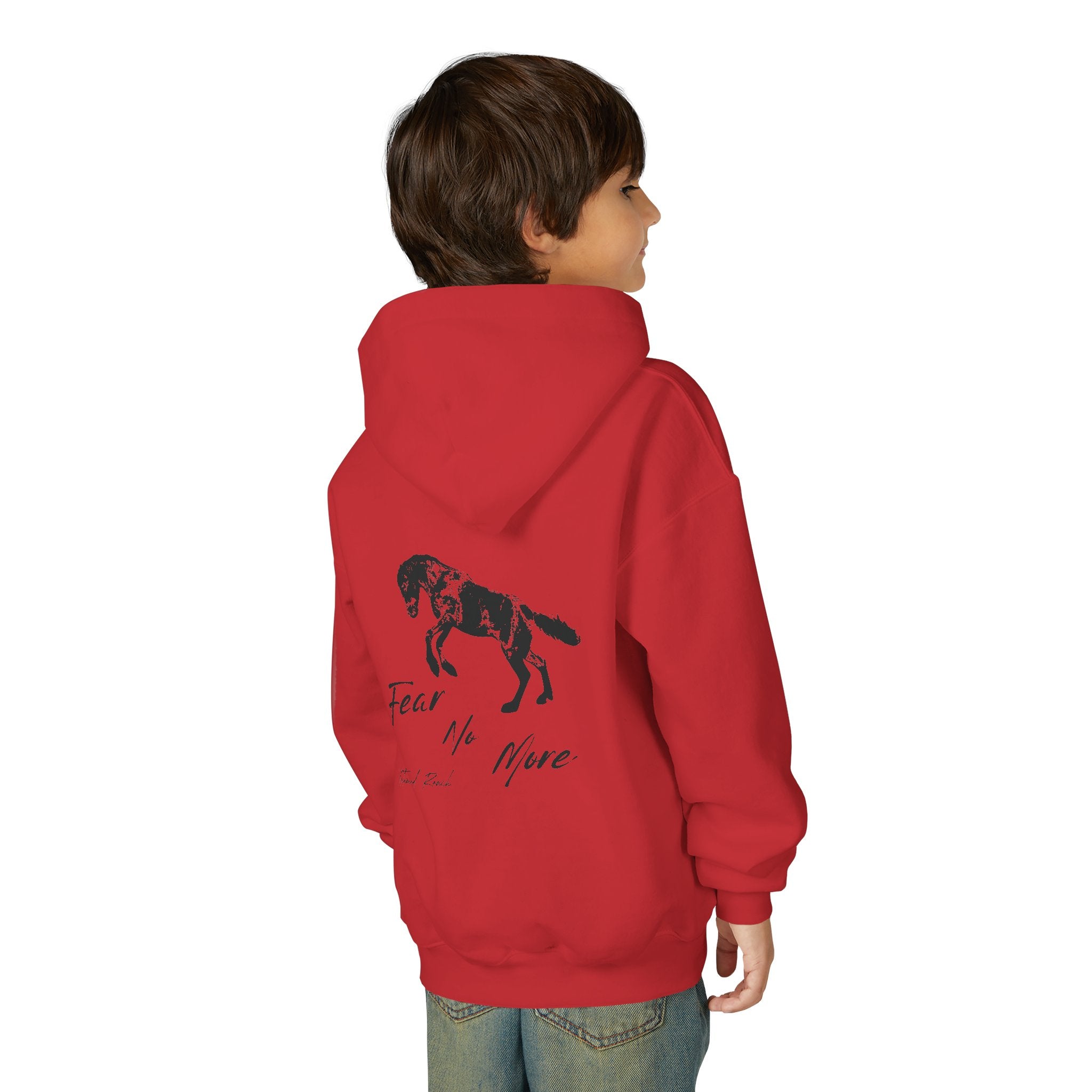 Fear no more country horse Youth Heavy Blend Hooded Sweatshirt
