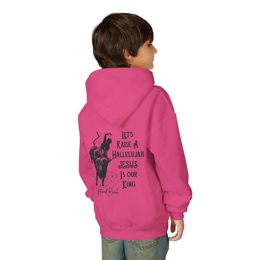 Youth Bucking bull Rodeo Heavy Blend Hooded Sweatshirt