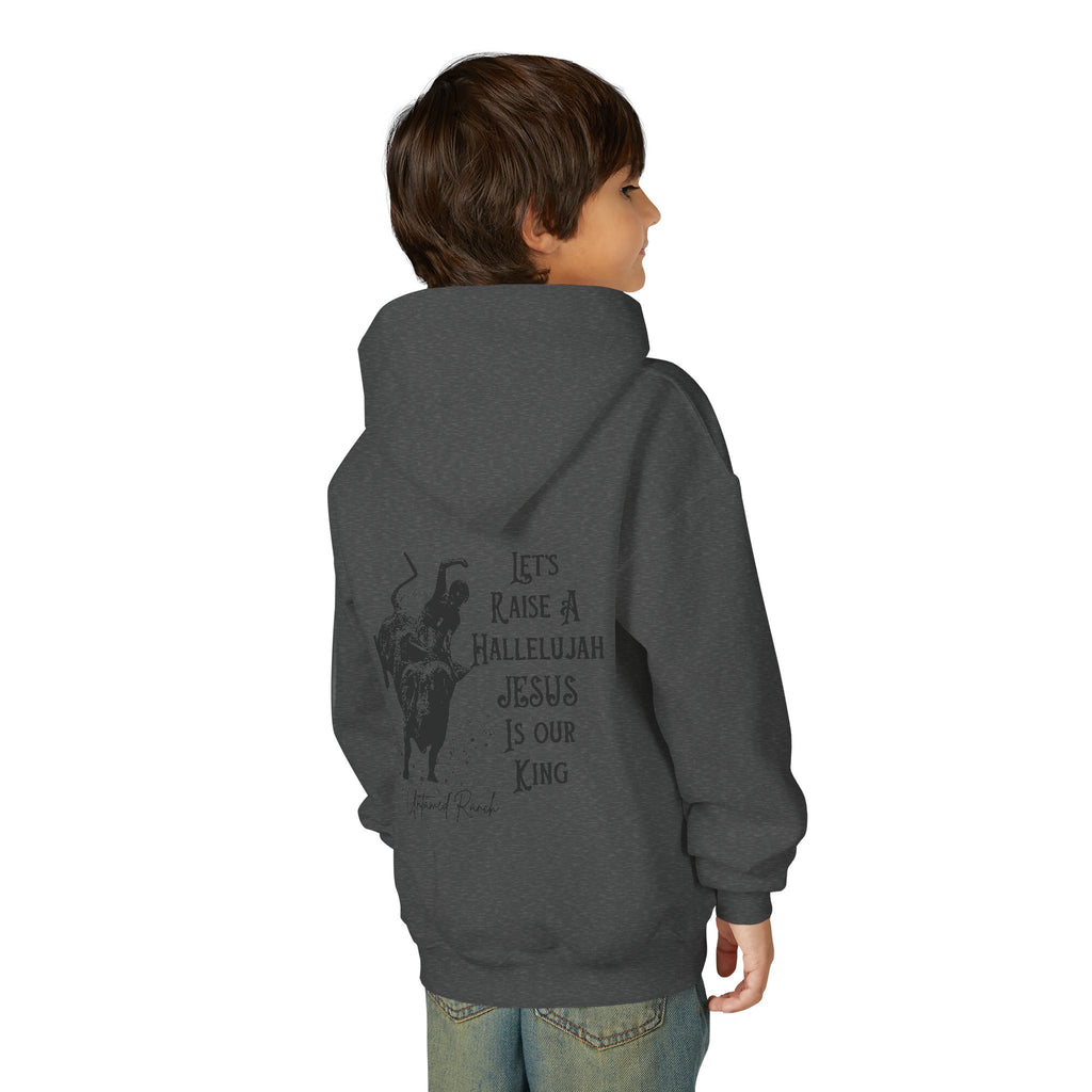 Youth Bucking bull Rodeo Heavy Blend Hooded Sweatshirt
