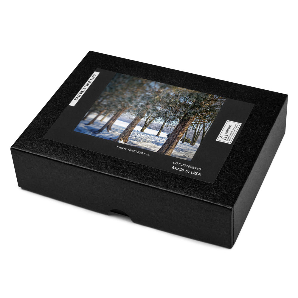 Snowy evergreens Jigsaw puzzle