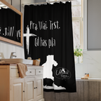 Inspirational western horse Shower curtain
