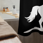 Inspirational western horse Shower curtain